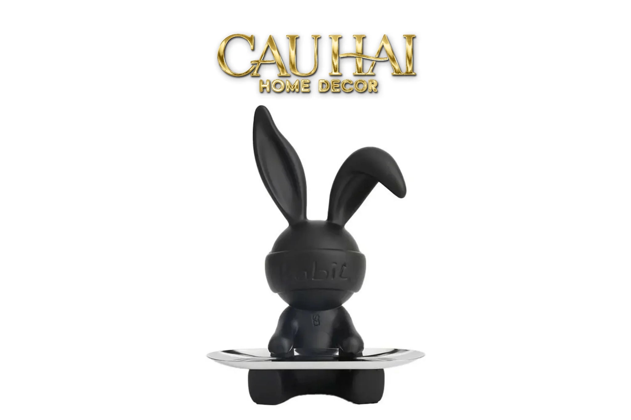 tet-couture-tuong-tho-figurine-modern-art-toy-black-lapin-h31-tuong-trang-tri-cau-hai-home-decor - CẬU HAI HOME DECOR
