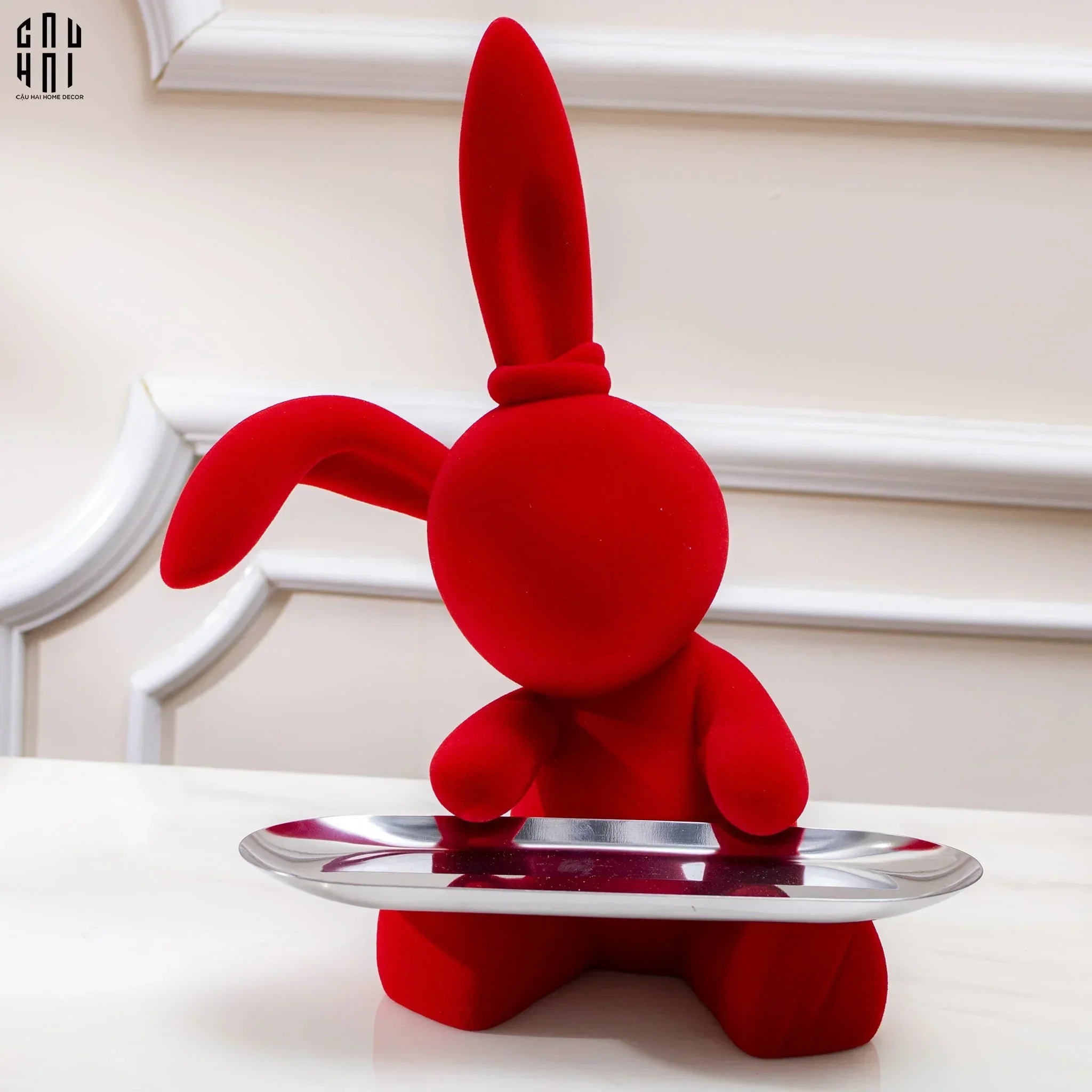 tet-couture-tuong-tho-figurine-rouge-velour-joli-lapin-h30-tuong-trang-tri-cau-hai-home-decor-2 - CẬU HAI HOME DECOR