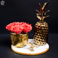 Tượng Trái Thơm Golden Pineapple Premium-TƯỢNG TRANG TRÍ-CẬU HAI HOME DECOR