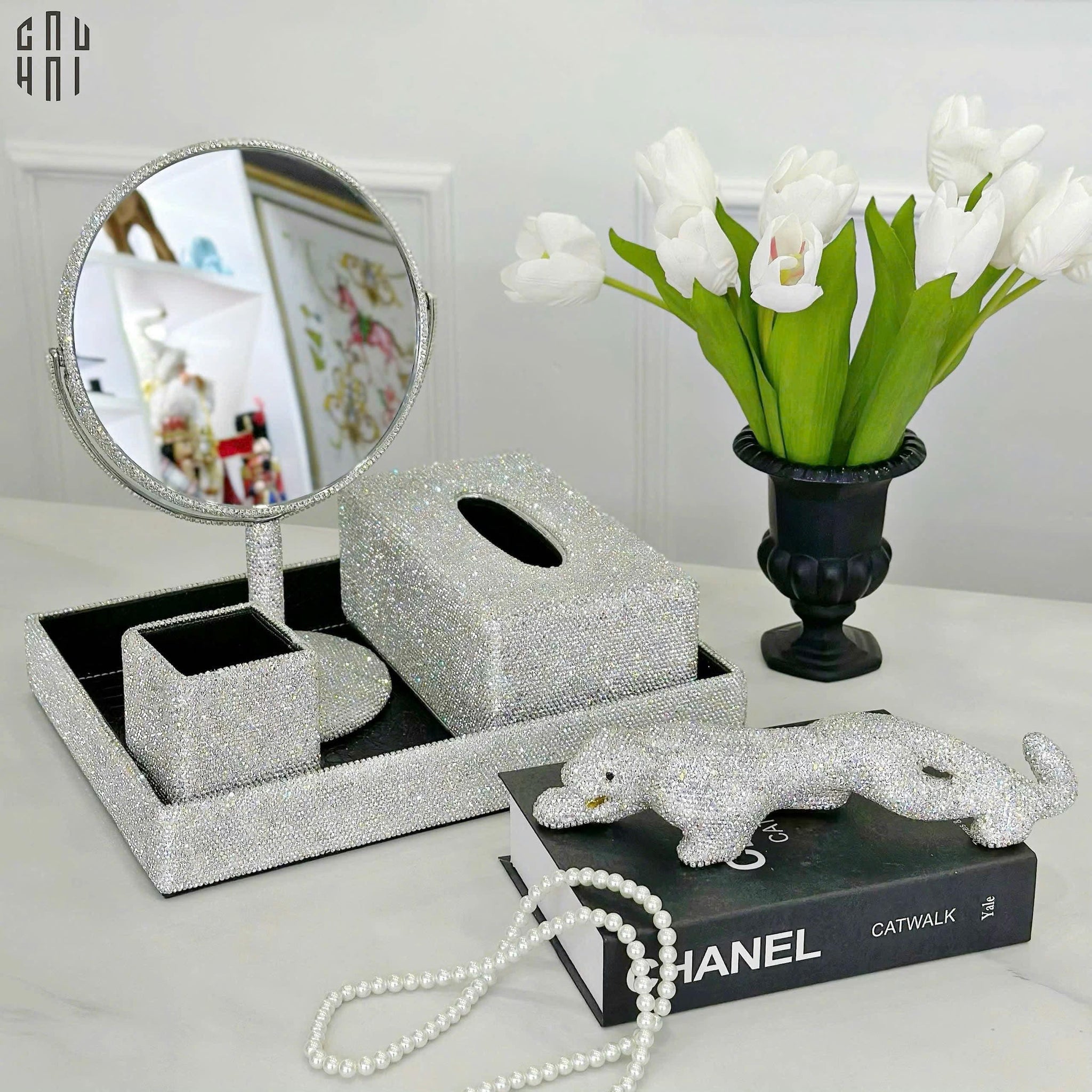 TƯỢNG TRANG TRÍ BLING BLING LEOPARD