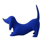Tượng Trang Trí Chó Blue Dachshund
