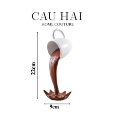 Tượng Trang Trí Coffee Splash Sculpture Fw25-TƯỢNG TRANG TRÍ-CẬU HAI HOME DECOR