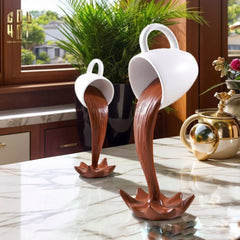 Tượng Trang Trí Coffee Splash Sculpture Fw25-TƯỢNG TRANG TRÍ-CẬU HAI HOME DECOR