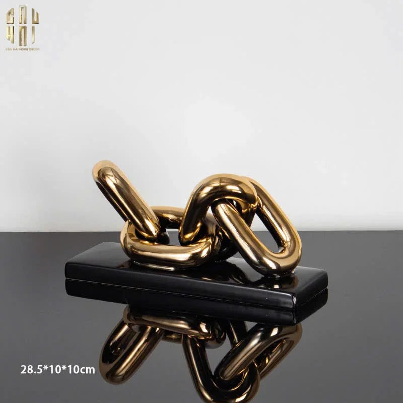 Tượng Trang Trí Marble - Infinity Chain-TƯỢNG TRANG TRÍ-CẬU HAI HOME DECOR