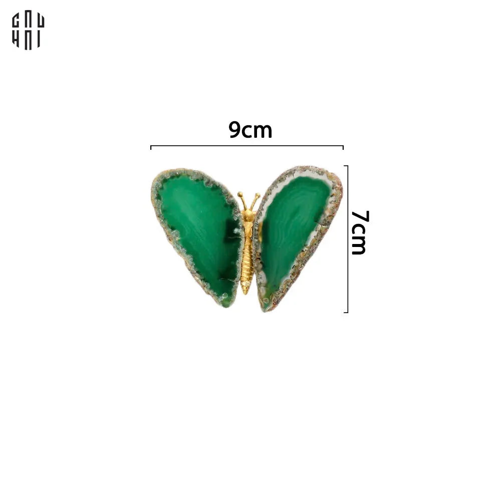TƯỢNG TRANG TRÍ ONYX BUTTERFLY - GREEN