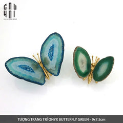 Tượng Trang Trí Onyx Butterfly - Green-TƯỢNG TRANG TRÍ-CẬU HAI HOME DECOR