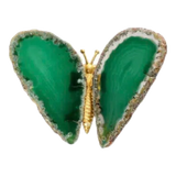 Tượng Trang Trí Onyx Butterfly - Green
