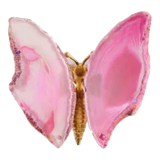 Tượng Trang Trí Onyx Butterfly - Pink