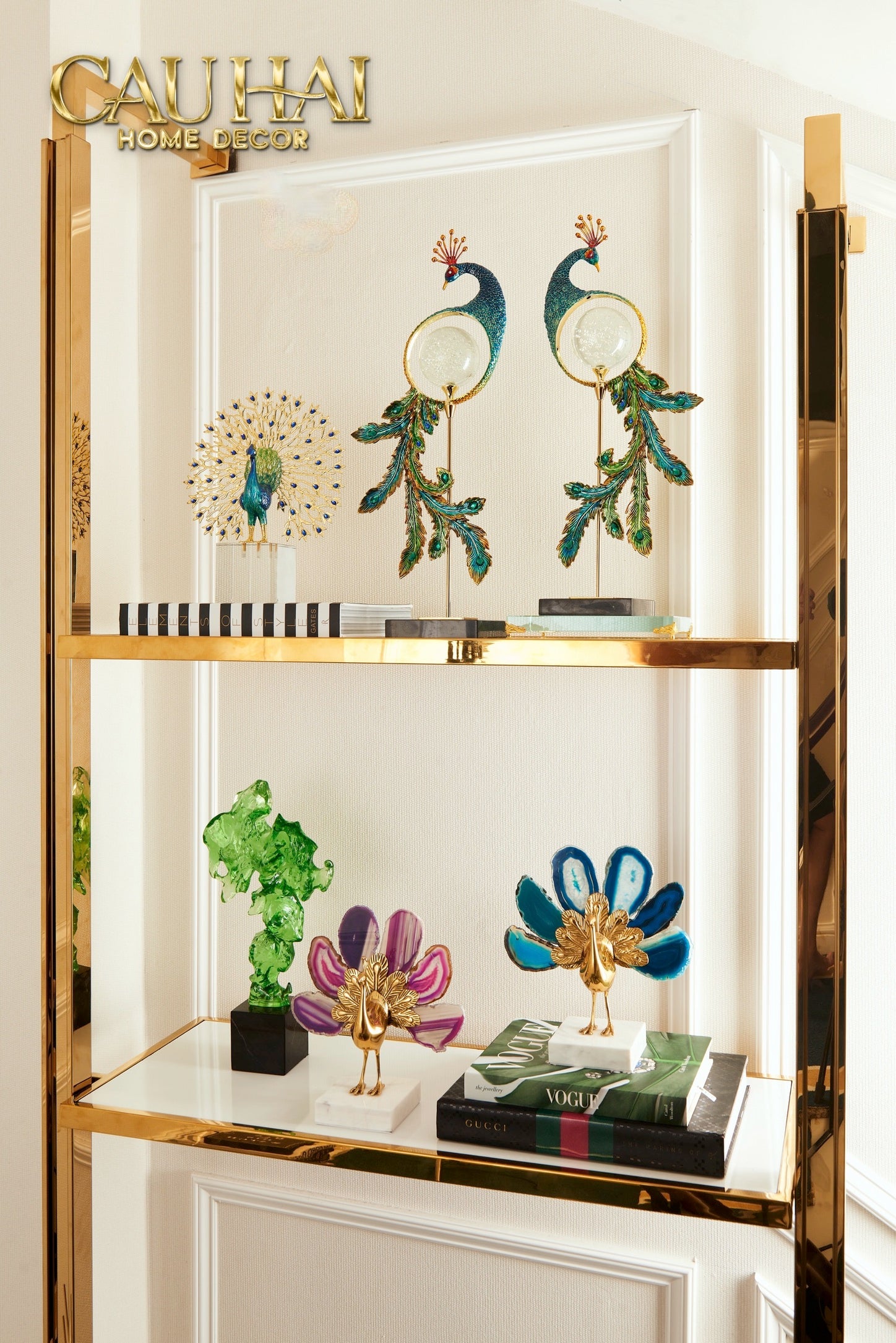 Tượng Trang Trí Resin Điêu Khắc Éclipse Emerald-TƯỢNG TRANG TRÍ-CẬU HAI HOME DECOR