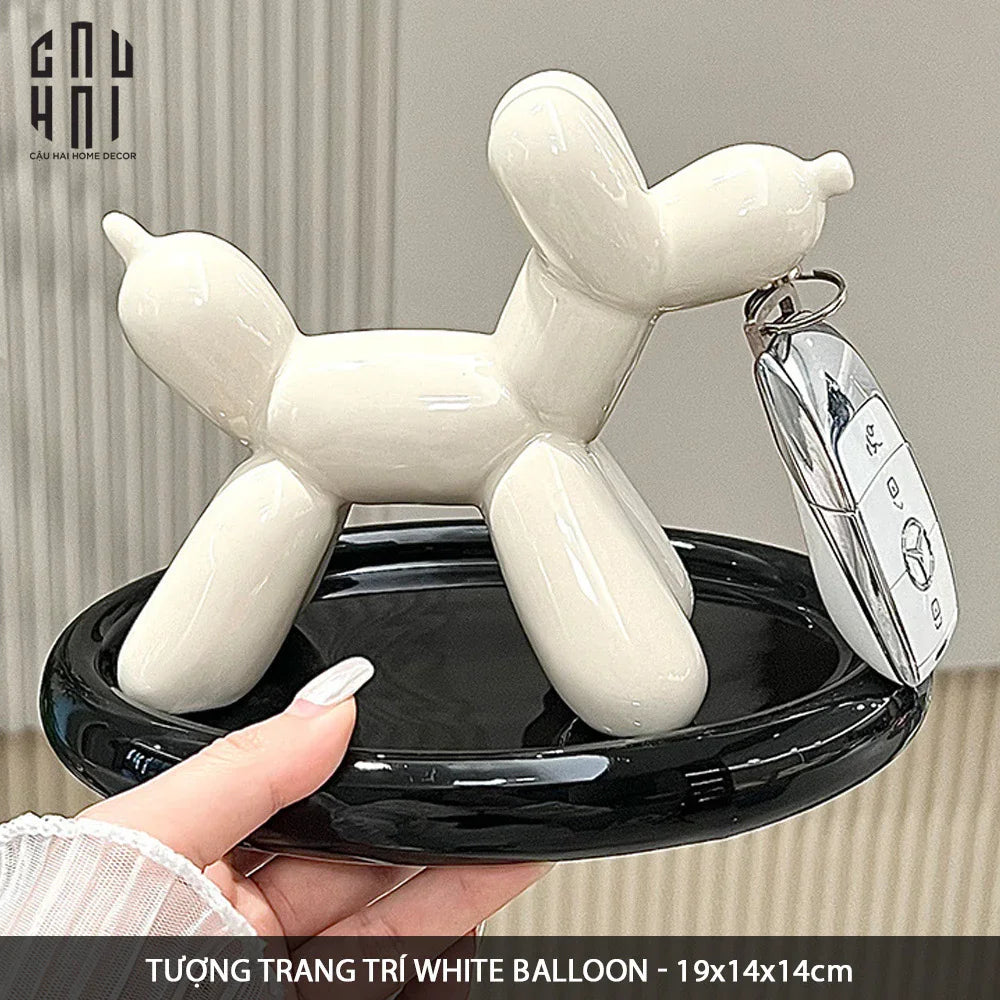 TƯỢNG TRANG TRÍ WHITE BALLOON