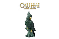 Tượng Vẹt Mào Celadon Parrot-CẬU HAI HOME DECOR