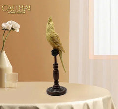 Tượng Vẹt Mào Emperor Cockatoo H28-TƯỢNG TRANG TRÍ-CẬU HAI HOME DECOR