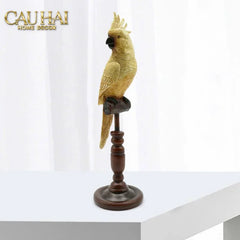 Tượng Vẹt Mào Emperor Cockatoo H28-TƯỢNG TRANG TRÍ-CẬU HAI HOME DECOR