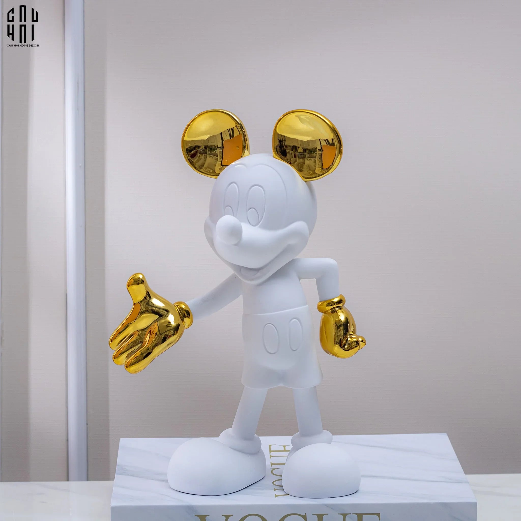 TƯỢNG WHITE & GOLD MICKEY