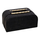 Maison Couture - Hộp Khăn Giấy Gỗ Sồi Bọc Da Cao Cấp Bamboo Signature Saddles - Savoir  / Ivoire 22x13