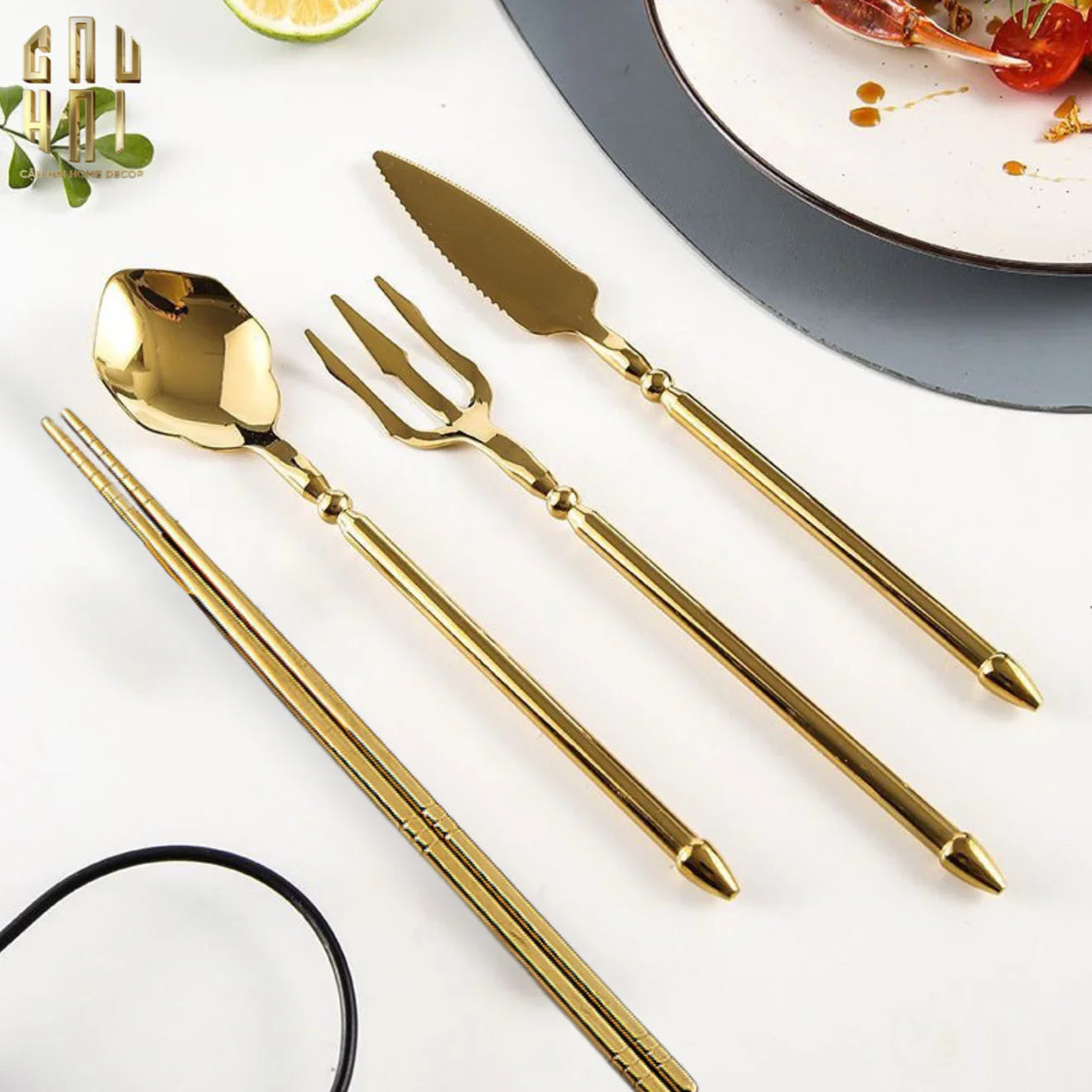 VILLA SONATA - SET DAO NĨA AQUAMAN CUTLERY 4PCS