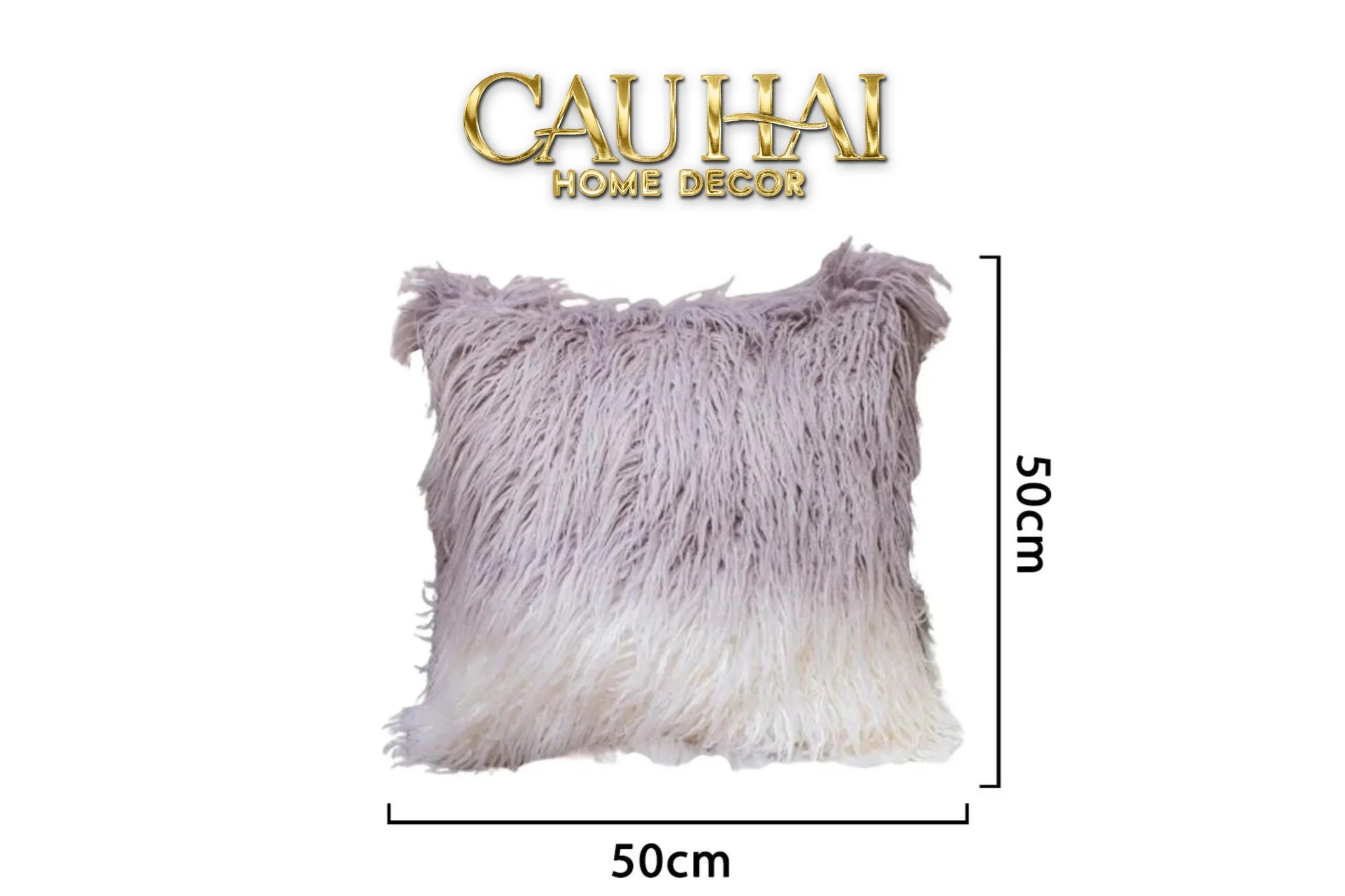 Vỏ Gối Canvas Mono Geometric Border 45-CẬU HAI HOME DECOR
