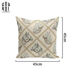 Vỏ Gối Canvas White Pegasus 45.-VỎ GỐI-CẬU HAI HOME DECOR