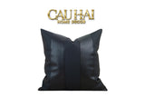 VỎ GỐI DA DARKNIGHT INTRECCIATO 45-1- Cậu Hai Home Decor