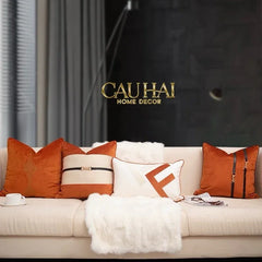 Vỏ Gối L'Équestre Harnais - Sunset Ivory 45-VỎ GỐI-CẬU HAI HOME DECOR