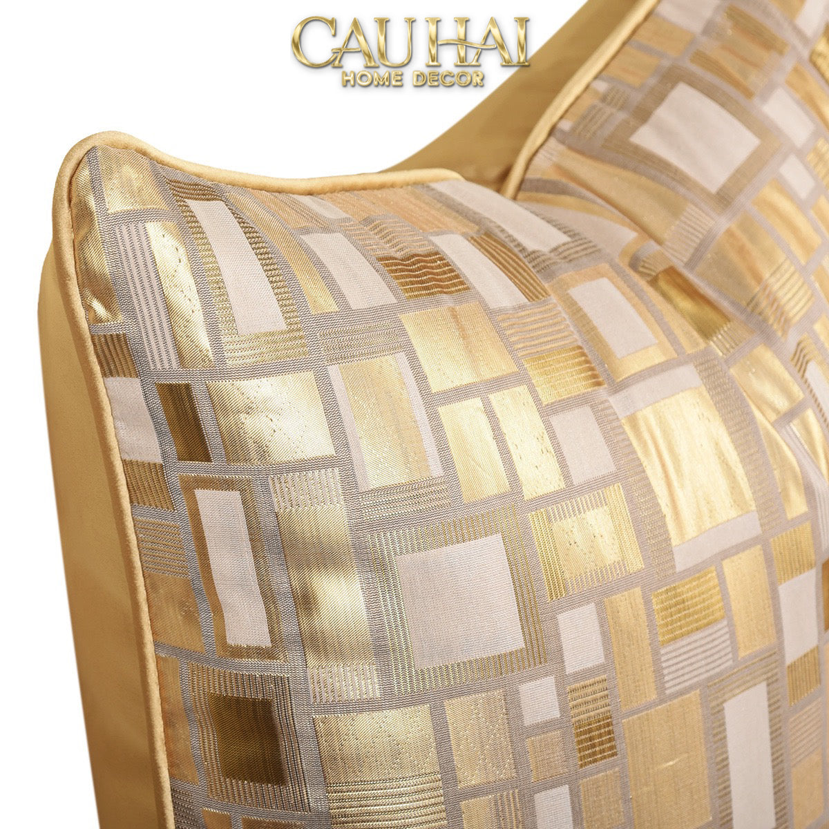 Vỏ Gối Lụa Jacquard Aurea Mosaic 50-CẬU HAI HOME DECOR