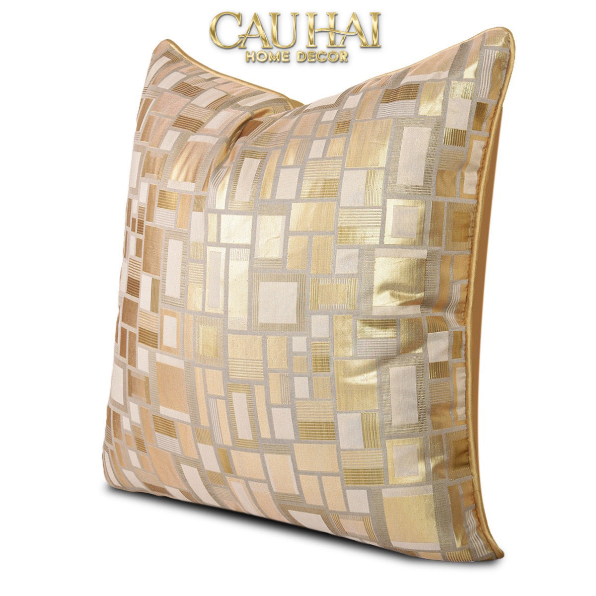Vỏ Gối Lụa Jacquard Aurea Mosaic 50-CẬU HAI HOME DECOR