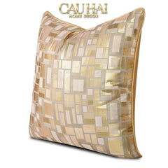 Vỏ Gối Lụa Jacquard Aurea Mosaic 50-CẬU HAI HOME DECOR