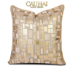 Vỏ Gối Lụa Jacquard Aurea Mosaic 50-CẬU HAI HOME DECOR