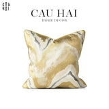 VỎ GỐI LỤA JACQUARD GOLD FOUNTAIN 45.-CẬU HAI HOME DECOR