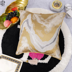 Vỏ Gối Lụa Jacquard Gold Fountain 45.-VỎ GỐI-CẬU HAI HOME DECOR