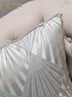 Vỏ Gối Lụa Jacquard Sterling Sunburst 45-VỎ GỐI-CẬU HAI HOME DECOR