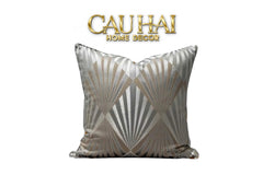 Vỏ Gối Lụa Jacquard Sterling Sunburst 45-VỎ GỐI-CẬU HAI HOME DECOR