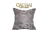 VỎ GỐI LỤA SATIN CHAÎNE D’ANCRE GRIS 50-1- Cậu Hai Home Decor