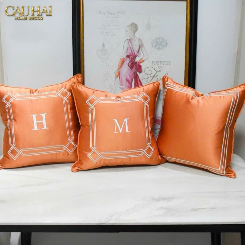 VỎ GỐI LỤA SATIN MILLE SIENNA 50-5- Cậu Hai Home Decor