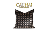 VỎ GỐI NHUNG ARGENT VELVET CANNAGE ENIGMA 45-1- Cậu Hai Home Decor