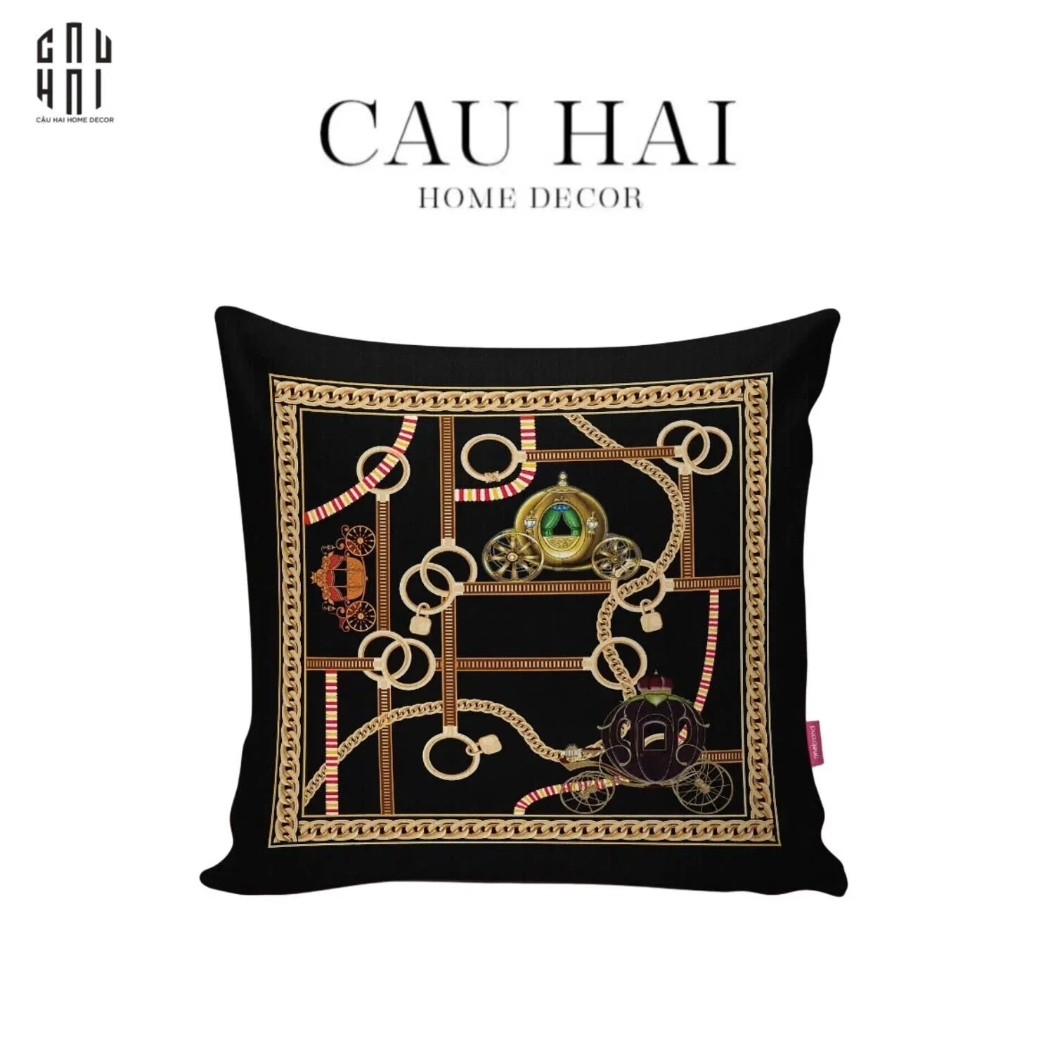 VỎ GỐI NHUNG BRAIDED LEATHER 45.