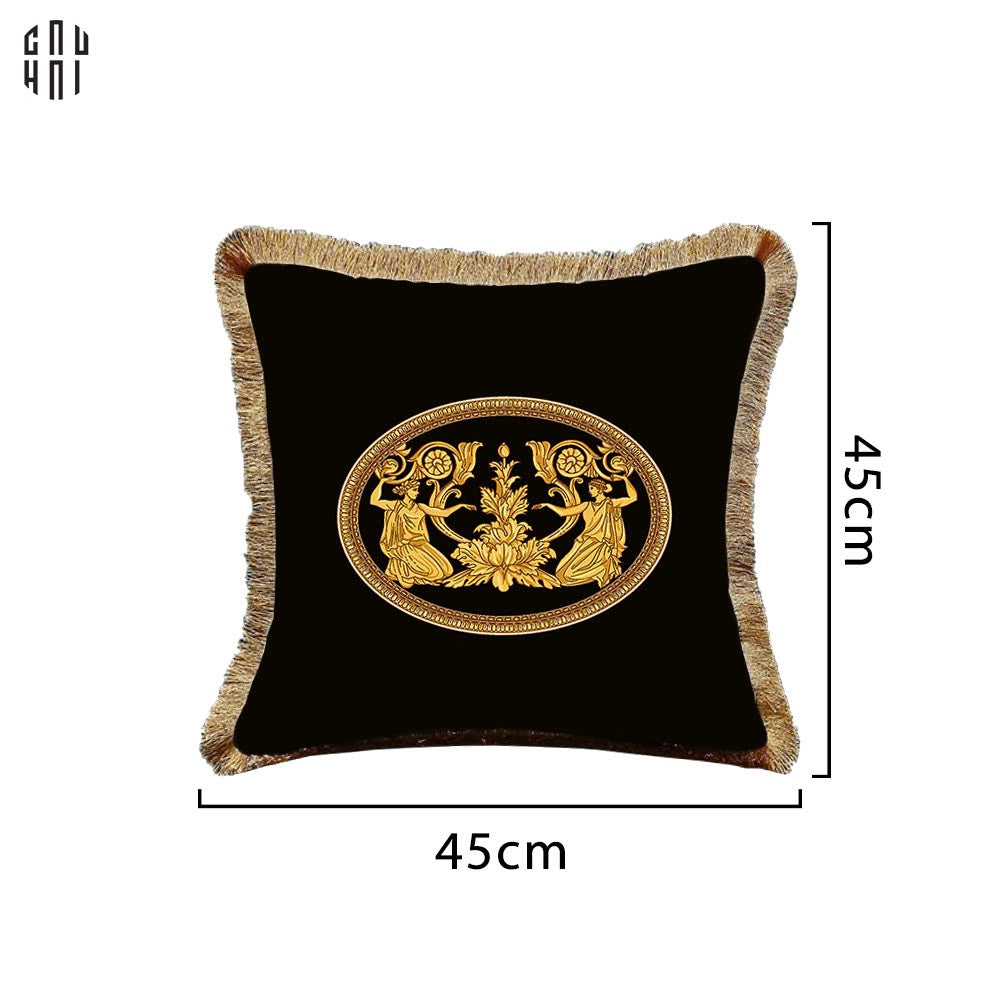 VỎ GỐI NHUNG CAO CẤP HAUTE NOIR 45. - CẬU HAI HOME DECOR