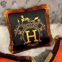 Vỏ Gối Nhung Cao Cấp Noir Heritage 45.-VỎ GỐI-CẬU HAI HOME DECOR