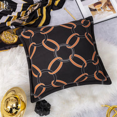 Vỏ Gối Nhung H Class Savoire Faire Velour Chaine Allure 45.-VỎ GỐI-CẬU HAI HOME DECOR