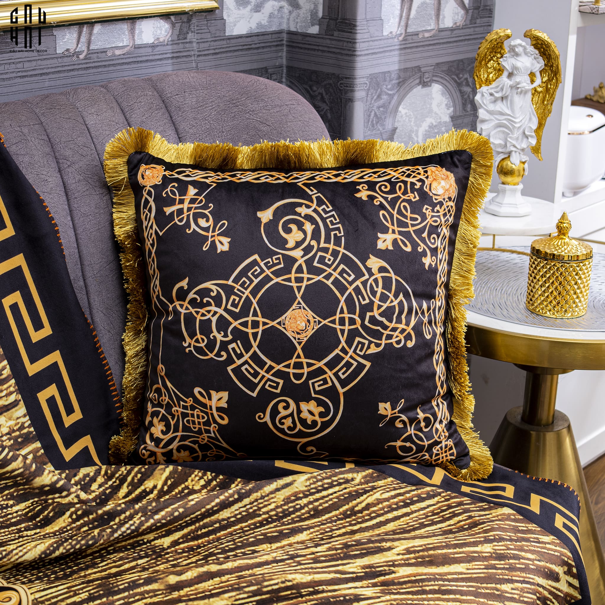 VỎ GỐI NHUNG JIMMY 45. - CẬU HAI HOME DECOR