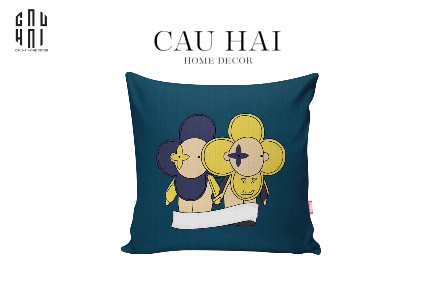 VỎ GỐI NHUNG LOUIS VIVIENNE 45. - CẬU HAI HOME DECOR