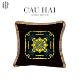 VỎ GỐI NHUNG NOIR EPERON D'OR 45. - CẬU HAI HOME DECOR