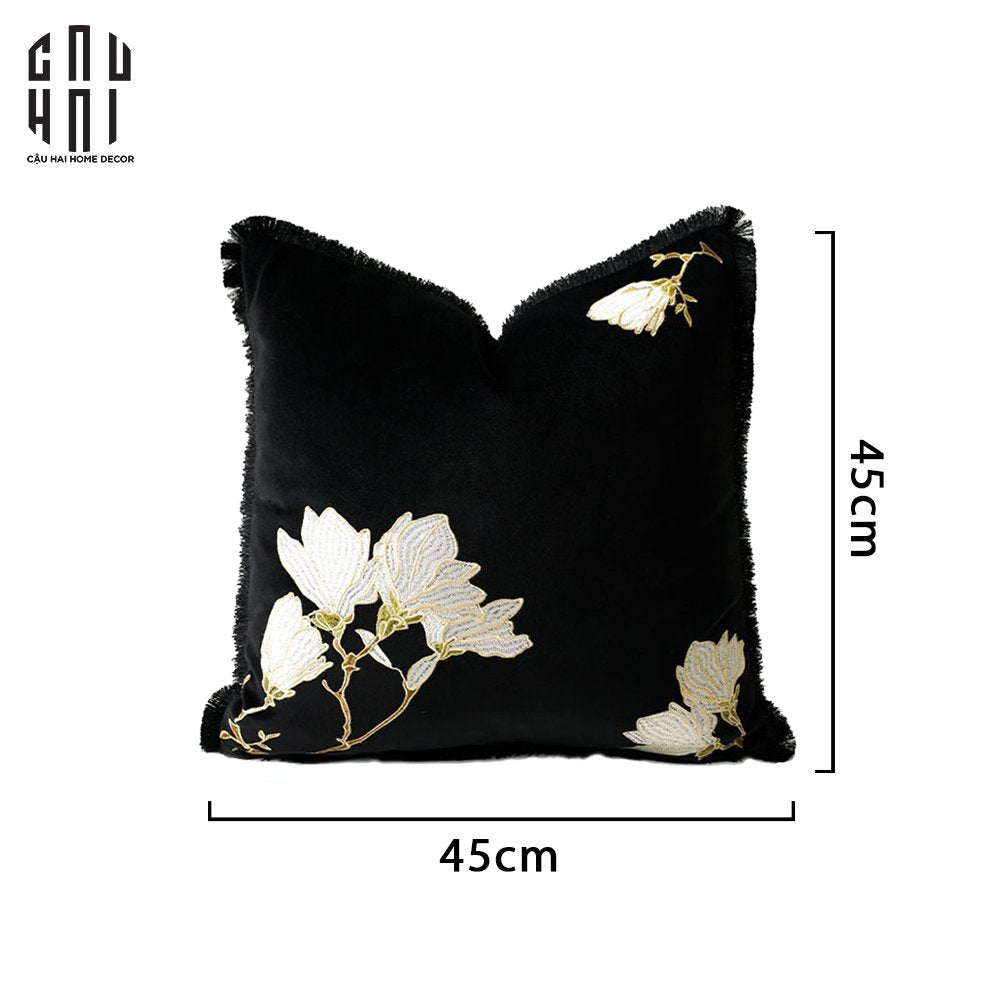 VỎ GỐI NHUNG SCARLETT 45. - CẬU HAI HOME DECOR