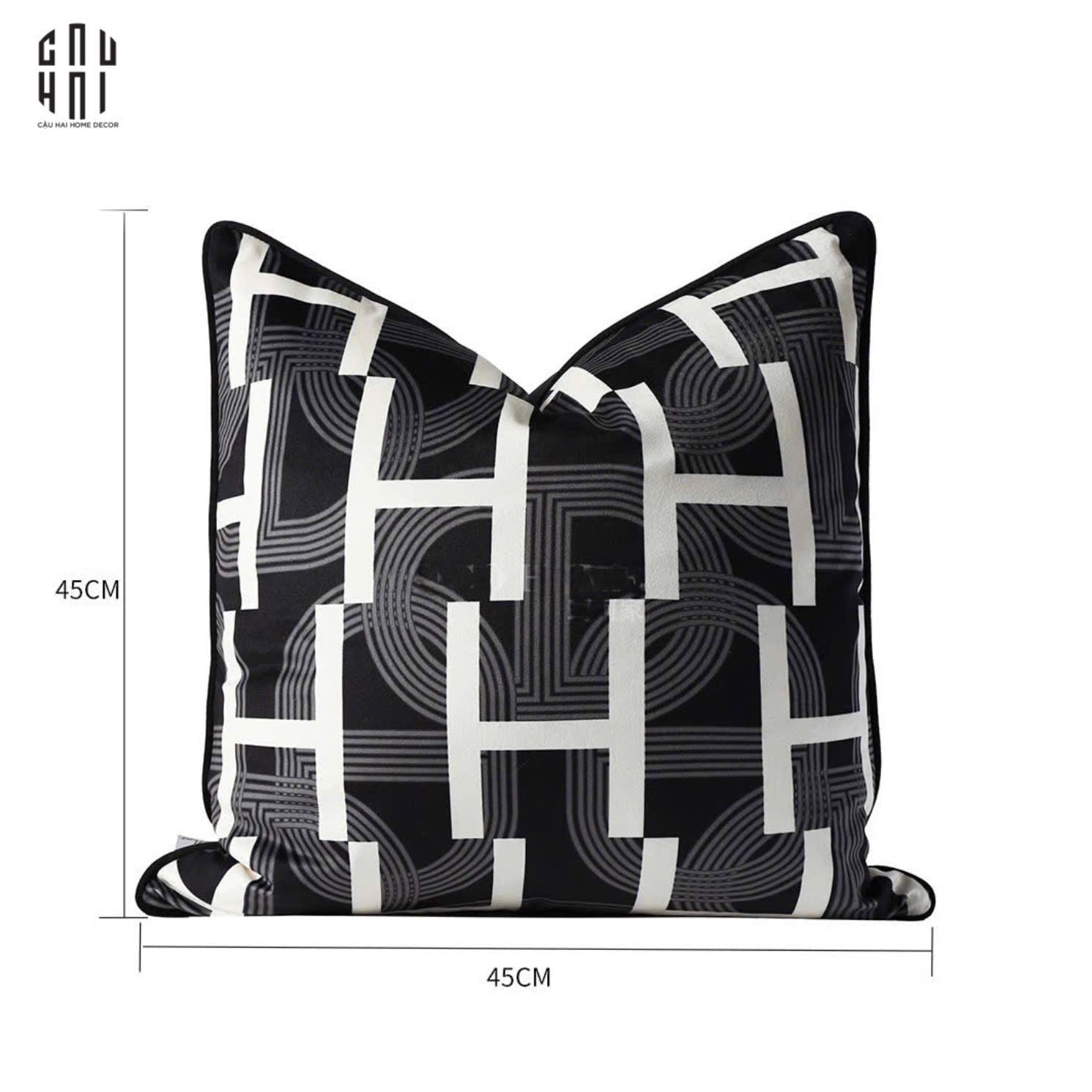 VỎ GỐI PHONG CÁCH WABI SABI CHAINE D'ANC - BLACK HELIOS - CẬU HAI HOME DECOR