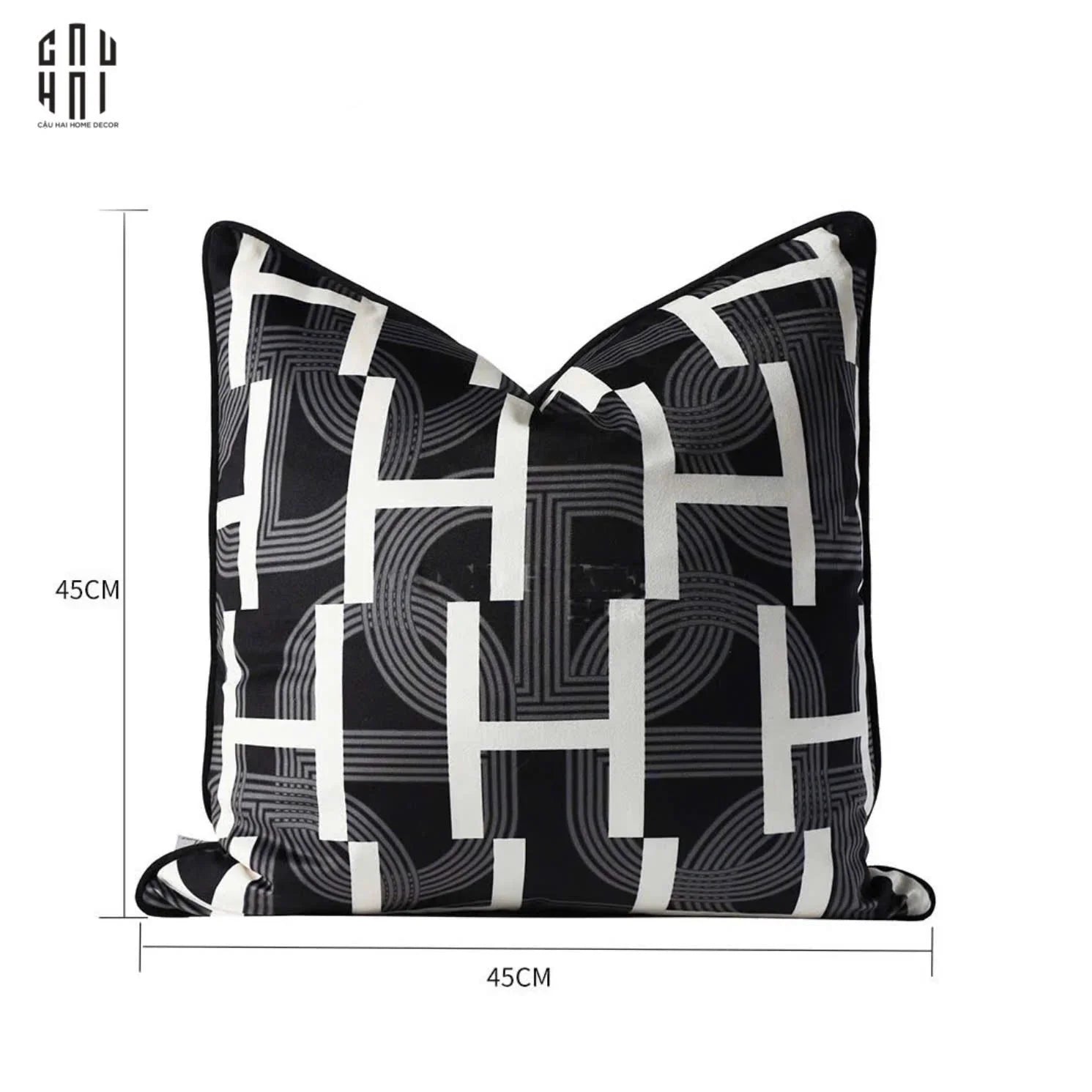 VỎ GỐI PHONG CÁCH WABI SABI CHAINE D'ANC - BLACK HELIOS
