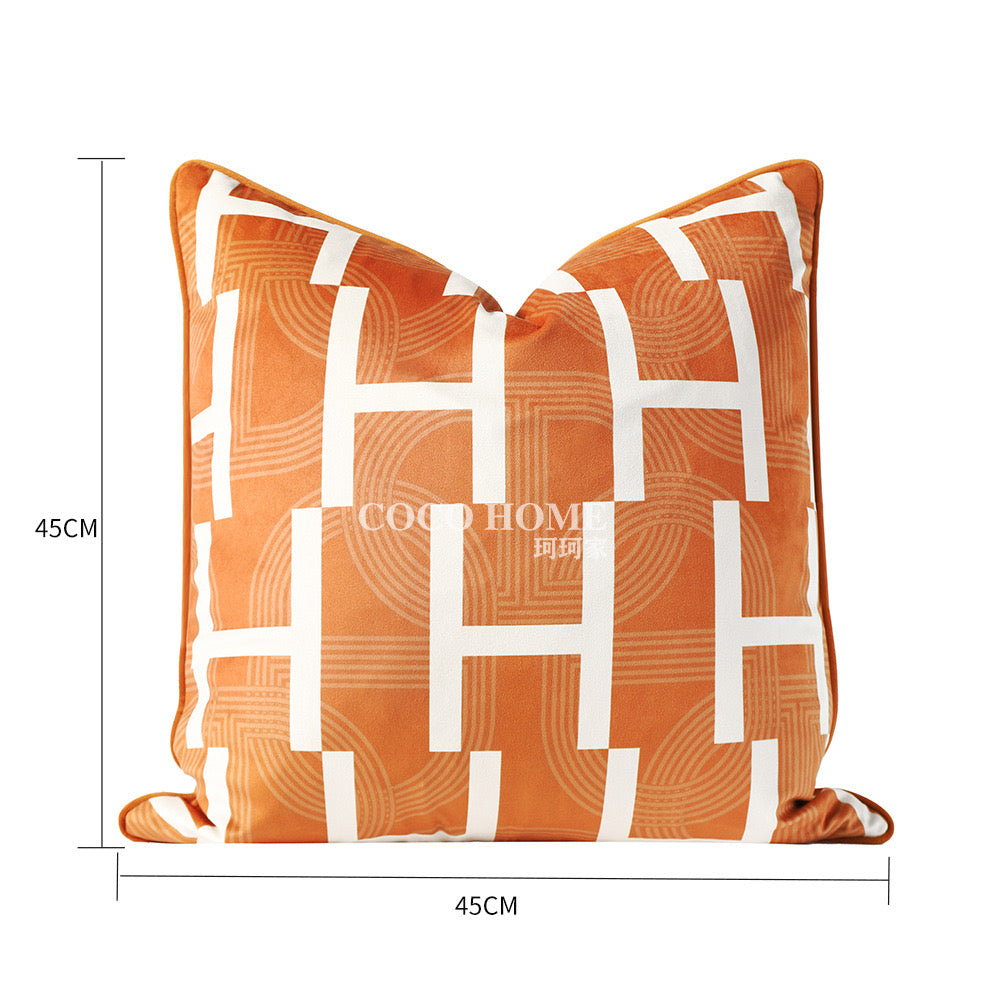 VỎ GỐI PHONG CÁCH WABI SABI CHAINE D'ANC - ORANGE HELIOS - CẬU HAI HOME DECOR