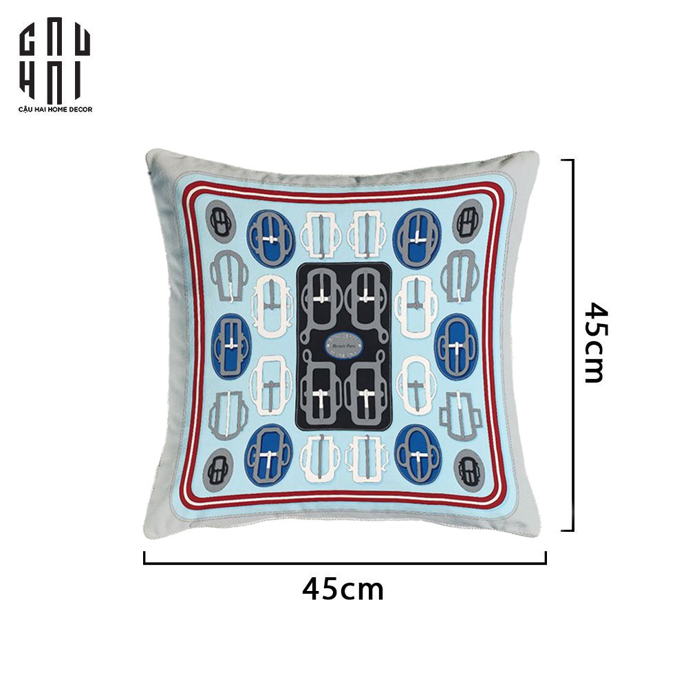 VỎ GỐI SOFA NHUNG BOUCLERIE D’ATTELAGE 45X45CM - CẬU HAI HOME DECOR
