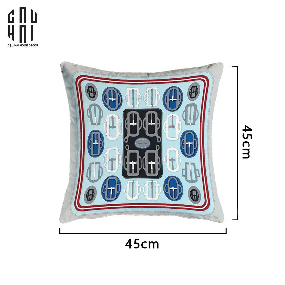 VỎ GỐI SOFA NHUNG BOUCLERIE D’ATTELAGE 45X45CM