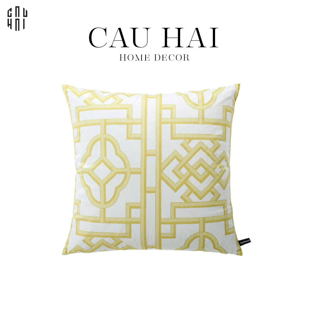 VỎ GỐI SOFA NHUNG GOLDEN AMORIN 45. - CẬU HAI HOME DECOR