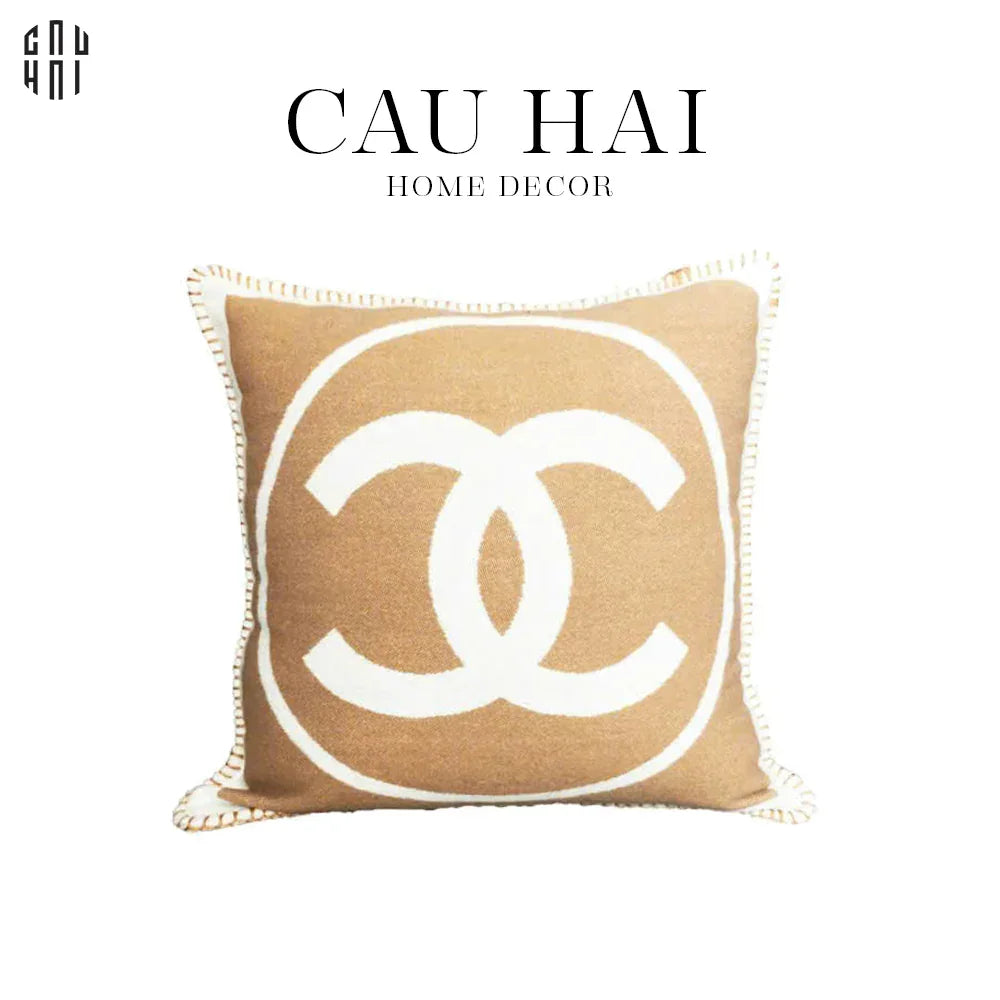VỎ GỐI TWEED COCO 45. - BEIGE-CẬU HAI HOME DECOR